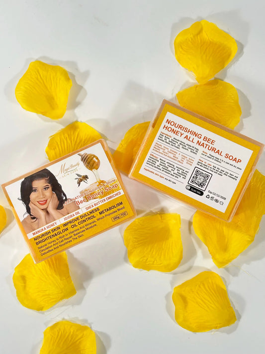 2 Magic Beauty All Natural Nourish & Shine Bee Honey Soap